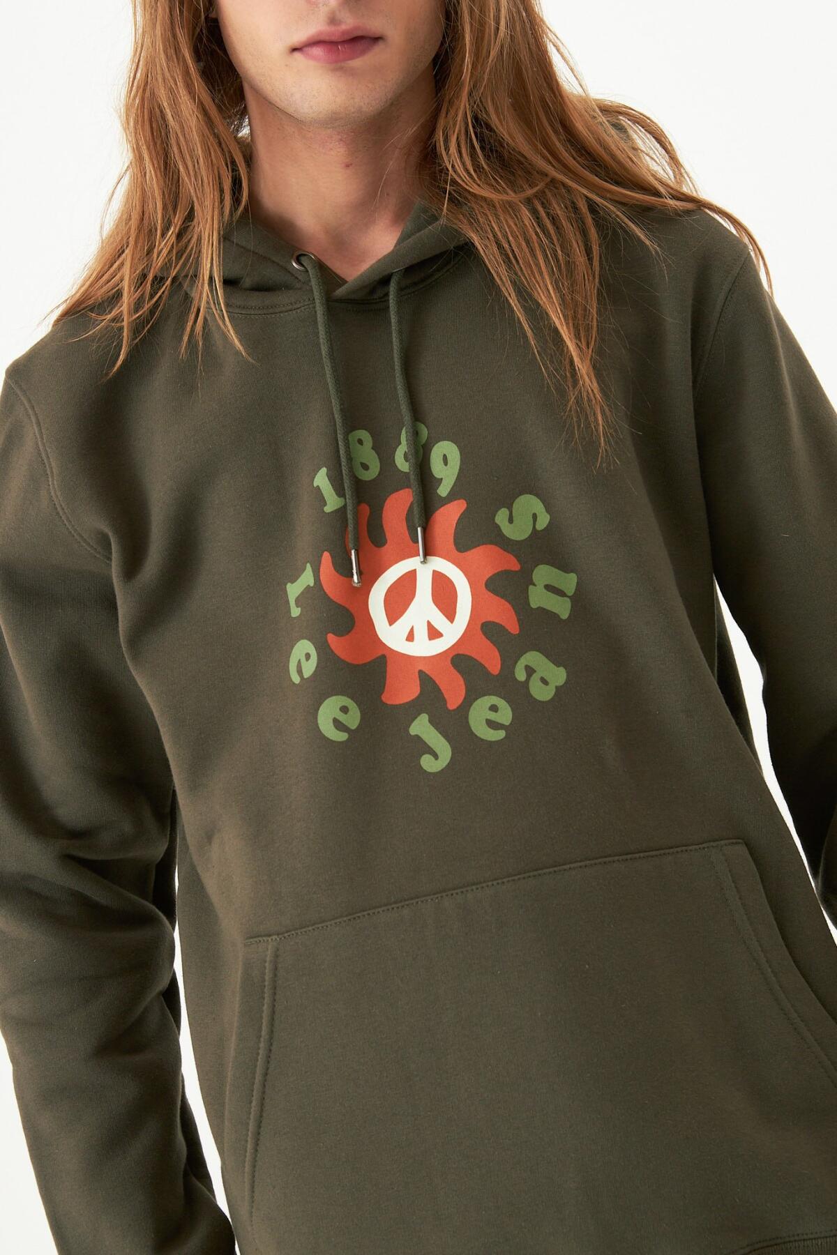 Buzo Hoodie Peace Frisado